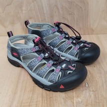 KEEN NEWPORT Women’s Sandal Sz 6.5 Black Red Waterproof H2 1016288  - £29.47 GBP