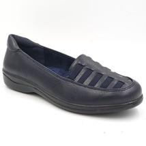 Easy Street Women Slip On Loafer Genesis Size US 6.5M Navy Burnish Faux Leather - £24.06 GBP
