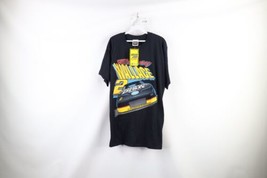 NOS Vintage 90s NASCAR Mens Large Spell Out Rusty Wallace Racing T-Shirt Black - £70.07 GBP