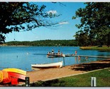 Beach View Lum Park Brainerd Minnesota MN UNP Chrome Postcard K6 - $2.92