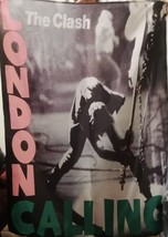 The Clash London Calling Flag Banner Cloth Poster Punk Cd Lp - £15.98 GBP