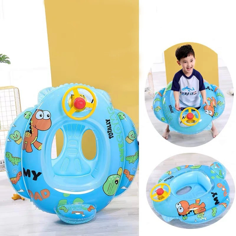 Kid Inflatable Swimming Ring Summer Swimming Pool Baby Float Car Shaped ... - £15.67 GBP+