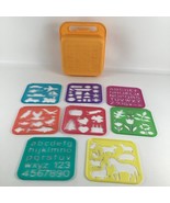 Tupperware Tupper Toys ABC Lunch Box Stencil Set Art Supplies Vintage 1980s - $74.40 CAD