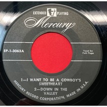 Patti Page EP I Want to Be a Cowboy&#39;s Sweetheart / Prisoner&#39;s 45 Mercury 3063 - $7.48