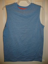 Wonder Nation Boys Tank Top Muscle Shirt LARGE (10-12) Solid Ultra Blue - £7.70 GBP