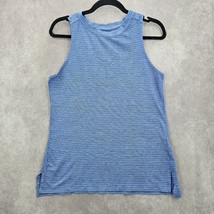 Athletic Works Blue Stripe Sleeveless Muscle Tshirt Activewear Top Shirt... - $35.00