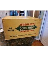 1959 Vtg Wrigleys Spearmint DoubleMint Chewing Gum Shipping Box General ... - $1,513.33 MXN