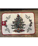 Spode Christmas Tree Kitchen Bath Rug Mat Traditional Nonskid Latex Back... - £24.81 GBP