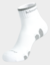 Kimony Men’s Mid Crew Sports Socks 5 Pairs White Gray NWT KSSN501-M8 - $27.90