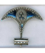 Silver Tag Pendant, Stamp silver in Ancient Hack Blade pattern - €21,15 EUR