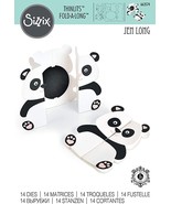 Thinlits Fold-A-Long Panda Dies. Sizzix. CLEARANCE - $8.20 CAD
