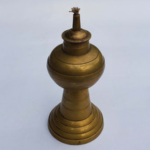 Antique Nepalese Newari Traditional Oil Lamp 6.5&quot;  - Nepal - £78.36 GBP