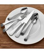 FLATWARE SILVERWARE CUTLERY SET STAINLESS STEEL 18 10 MIKASA HAMMERED 11... - $299.99