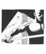 Original RPG Art by Fred &quot;Phred&quot; Rawles; Fantasy Swordsman Warrior with ... - $107.83 CAD