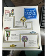 1993 TAKE A ROAD TRIP WITH THE MS-DOS 6 UPGRADE Manual MICROSOFT - $7.92