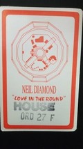 NEIL DIAMOND - ROSEMONT, ILLINOIS VINTAGE ORIGINAL CLOTH BACKSTAGE PASS - £11.19 GBP