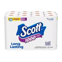 1-Ply White 1000-Sheet Toilet Paper(1000 Sheets per Roll 36 Rolls per Pack) - $46.67