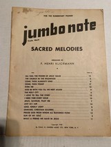 Vintage 1948 Jumbo Note Piano Sacred Melodies By Chas. H. Hansen Music Co. - £2.34 GBP