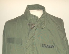 US Army M-65 field PARKA shell LARGE, missing spec tag, many repairs - £39.18 GBP