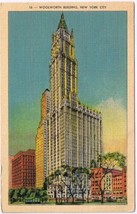 Postcard Woolworth Building New York City - $3.95