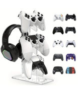 Transparent Controller Stand for PS5 PS4 PS2 Switch Pro Headset Xbox Rack - £15.56 GBP