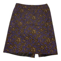 J.Crew Women&#39;s Floral Printed Pencil Skirt Blue Brown Tan size 8 Style 8... - £21.18 GBP