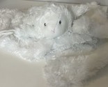 Carters White Lamb Security Blanket Rosette Satin Lovey Pacifier Holder ... - $19.99