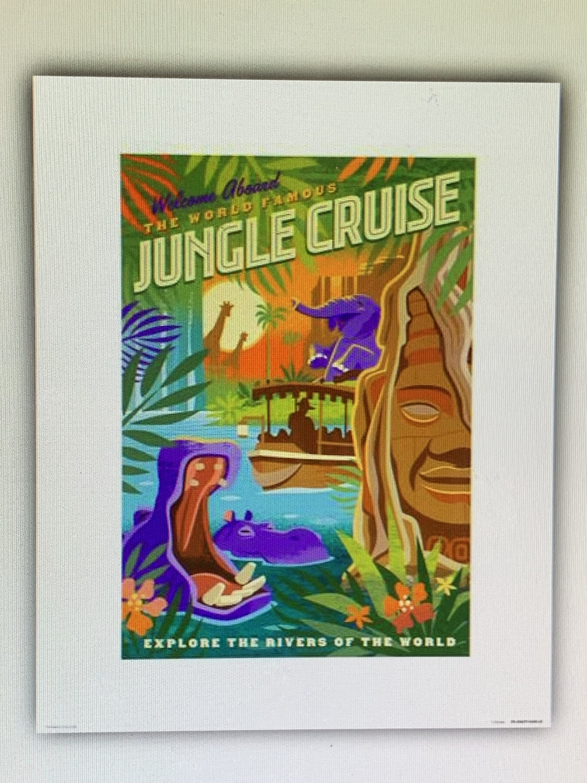 Disney Parks Jungle Cruise Attraction Poster Art Print 16 x 20 More Sizes - $47.90