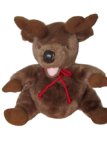 Disney The Santa Clause Comet Reindeer Christmas Plush Vintage red neck cord - £15.56 GBP