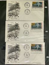 Space Program Apollo International Postage Stamp Album 23 Page RARE LOT USA image 10