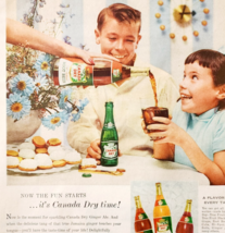 1956 Canada Dry Soda Root Beer Advertisement Black Cherry Pop Vintage DW... - €34,34 EUR