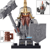 Dáin II Ironfoot The Lord of the Rings Minifigure Compatible Lego Bricks Toys - £2.33 GBP