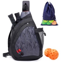 Pickleball Bag, Sport Pickleball Sling Bag For Women Man, Adjustable Pickleball  - £30.36 GBP