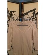 J.Crew Women's Pale Pink Embroidered Beaded T-Shirt - $28.00