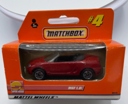 Matchbox Mattel Wheels MGF 1.8i Open Road Edition Car 1999 Red Vintage Boxed  - $5.69