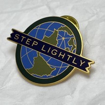 Step Lightly Mother Earth Environmental Eco Lapel Hat Pin Pinback - £4.44 GBP