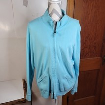 Womans Liz Claiborne Liz Wear Turquois Zip Front Jacket Size XL - £14.33 GBP