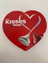 Hershey&#39;s Kisses Chocolate Candy Red Heart Shaped Box Valentines Day - £10.24 GBP