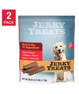 DOG TREATS BEEF JERKY DOGGIE SNACKS CALCIUM VITAMINS TRAINING BULK 2 PK~... - £38.86 GBP