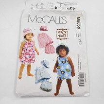 McCalls Sewing Pattern M6058 Cut Infant Reversible Dress Panties Robe Size S-M-L - £5.49 GBP