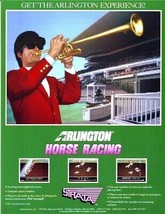 Arlington Horse Racing Strata Arcade Flyer Original NOS 1990 Retro Promo Art   - £13.17 GBP