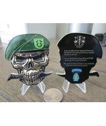 US Army Special Forces Group Creed Green Berets 10th SFG A Skull Challen... - $28.22 CAD