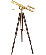 Vintage Double Barrel Maritime Anchor-Master Brass Telescope Nautical Fl... - £120.67 GBP
