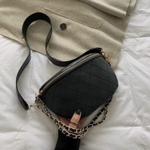 New Chain Waist Bag Women Leather Belt Bag Women Fanny Pack Zipper Hip Bag High  - £15.75 GBP