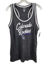 Women&#39;s Gray Colorado Rockies Cotton Tank Top Shirt by General Merchandi... - $15.47