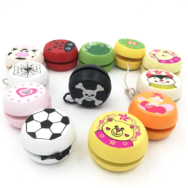 Classic Wooden Yoyo Toys 12 style Creative design of personality Building - £7.25 GBP
