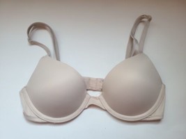 Victoria Secret PINK Bra Wear Everywhere T-Shirt Push-up 32A Nude Smooth - £13.87 GBP