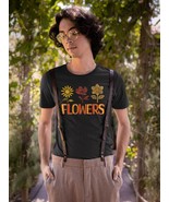 Flowers Tshirt, Nature Shirt, Botanical Tee, Flower Design Shirt, Nature... - $25.16+