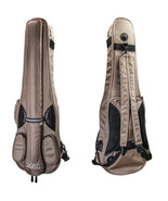PAITITI Triangular Full Size Violin Soft Bag Backpackable Champagne Color - $89.63 CAD