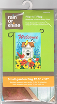 Rain or Shine 1.04-ft W x 1.5-ft Welcome Birds Flowers Porch Garden Flag... - $8.00